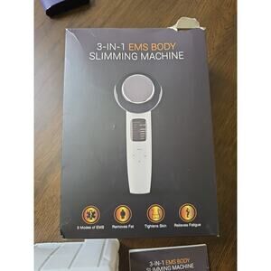Scree 3 In 1 EMS Body Slimming Device/Machine 5 Modes Removes Fat Open Box|